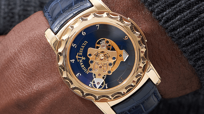 瑞士雅典錶於拍賣會創下史上佳績的錶款（圖／Ulysse Nardin提供）
