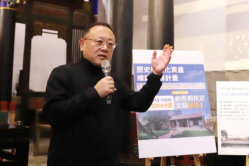 甫接任文化部長的「點子王」史哲,最近在爭取文化經費上「槓上開花」,本周連續二天公布了2件數十億元的合作案。(取自文化部官網)