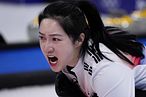 南韓女子冰壺國家代表隊選手金景愛。（美聯社）
