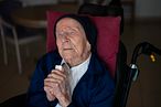生於1904年的法國修女安德瑞（André）是金氏世界紀錄認證的最長壽在世人瑞。（AP）