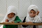 2022年8月15日，阿富汗神學士（塔利班）上台一周年，女性受教育權大受限制（AP）
