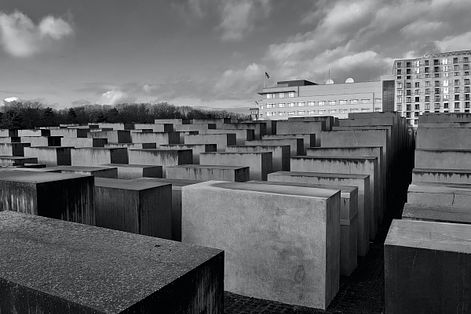 位於柏林的歐洲被害猶太人紀念碑。（Unsplash）