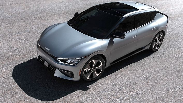 2021下半年,將有大量電動車款在台灣上市或現身,圖為 KIA EV6(圖/KIA 官方網站)