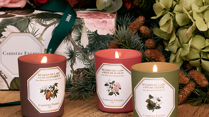 法國百年品牌Carriere Freres推出限量香氛蠟燭(圖/Onefifteen提供)