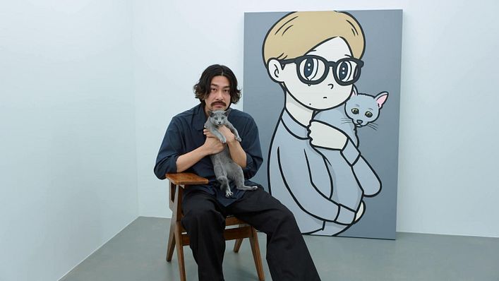 日本藝術家橋爪悠也首次來台舉辦個展,帶來最受歡迎的《eyewater》系列(圖/索卡藝術提供)