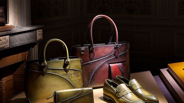 2. Berluti Editions - Rapiécé-Reprisé縫藝系列_陳列情境圖