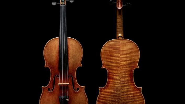 即將進行拍賣的史特拉底瓦里琴「Joachim-Ma Stradivarius」,有機會挑戰史上最高價紀錄。(翻攝自蘇富比)