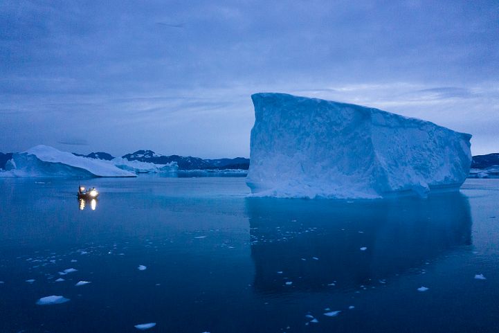 格陵蘭的「殭屍冰」無法補充損失的雪與冰，冰層若照目前速度持續融化，會讓全球海平面升高27公分。（美聯社）