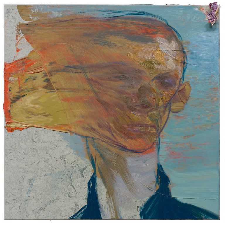 Rvka-08, Gone Man, 30x30cm, Oil on linoleum on panel, 2020, 202002400 / 圖片由Bluerider ART提供