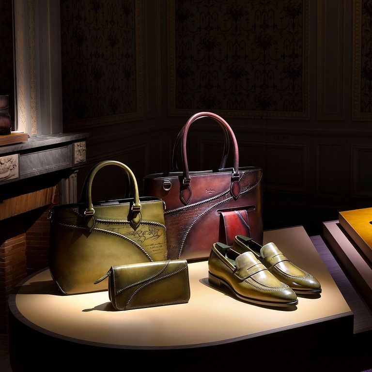 2. Berluti Editions - Rapiécé-Reprisé縫藝系列_陳列情境圖